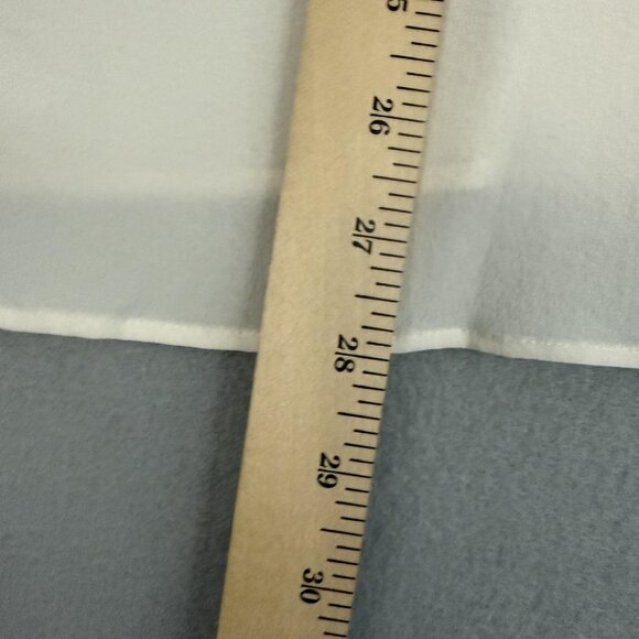 Lafayette 148 New York Shirt Womens 1X White Silk Button Front Rolled Sleeve - Picture 10 of 10